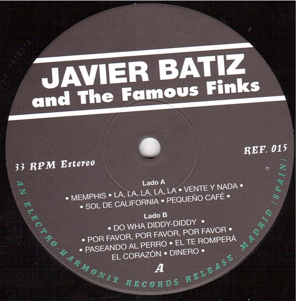 Javier Batiz And The Famous Finks : Javier Batiz And The Famous Finks (10", RE)