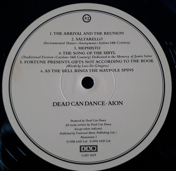 Dead Can Dance : Aion (LP, Album, RE)