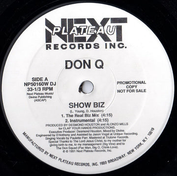 Don Q (7) : Show Biz (12", Promo)