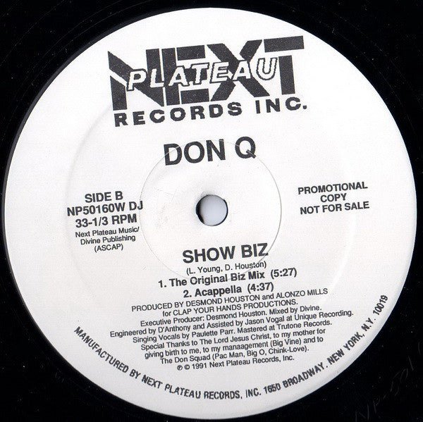 Don Q (7) : Show Biz (12", Promo)