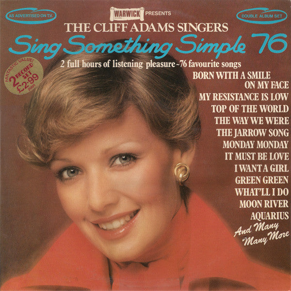 The Cliff Adams Singers : Sing Something Simple 76 (2xLP, Album)