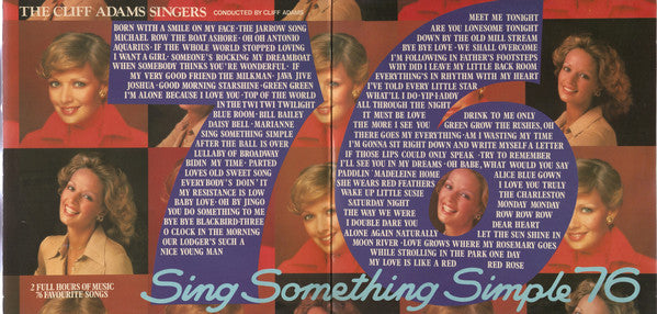 The Cliff Adams Singers : Sing Something Simple 76 (2xLP, Album)