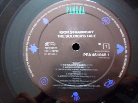 Igor Stravinsky - Vanessa Redgrave, Sting, Ian McKellen, London Sinfonietta, Kent Nagano : The Soldier's Tale = Histoire Du Soldat = Geschichte Vom Soldaten (LP, Album)