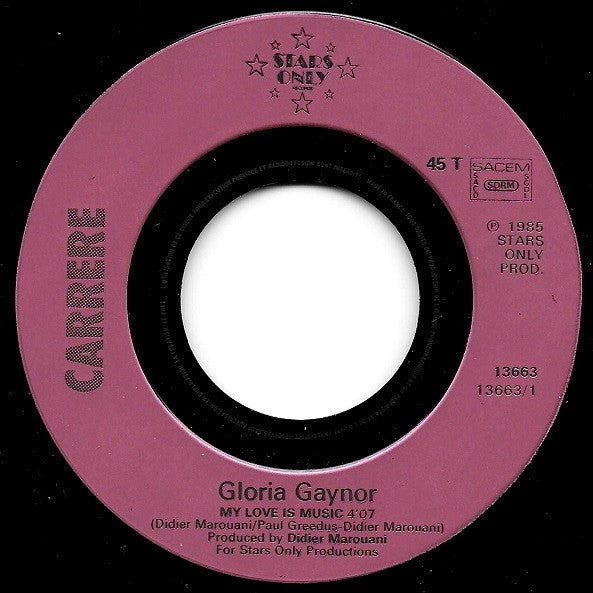 Gloria Gaynor : My Love Is Music (7", Single)