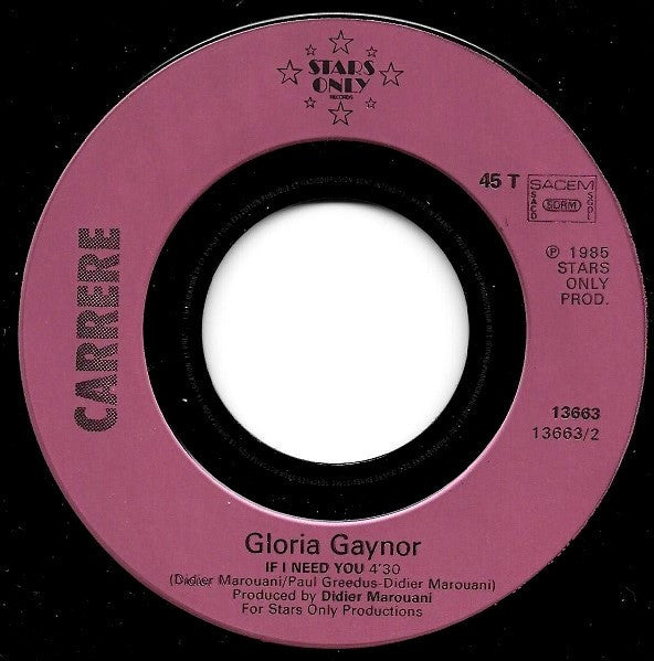 Gloria Gaynor : My Love Is Music (7", Single)