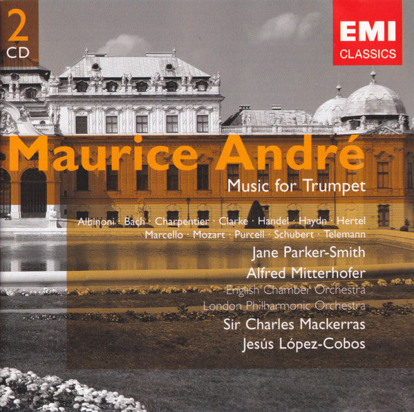 Maurice André, Jane Parker-Smith, Alfred Mitterhofer, English Chamber Orchestra, London Philharmonic Orchestra, Sir Charles Mackerras, Jesús López-Cobos : Music For Trumpet (2xCD, Comp, RE)