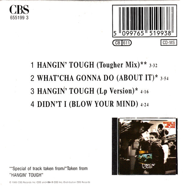 New Kids On The Block : Hangin' Tough (CD, Mini, Maxi)
