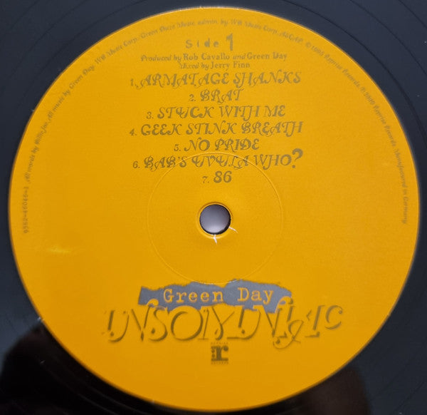 Green Day : Insomniac (LP, Album, RE)