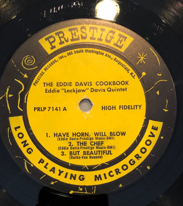 Eddie "Lockjaw" Davis With Shirley Scott, Jerome Richardson : The Eddie "Lockjaw" Davis Cookbook Vol. 1 (LP, Album, Mono, RE, RP)
