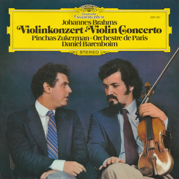 Johannes Brahms - Pinchas Zukerman · Orchestre De Paris · Daniel Barenboim : Violinkonzert · Violin Concerto (LP)