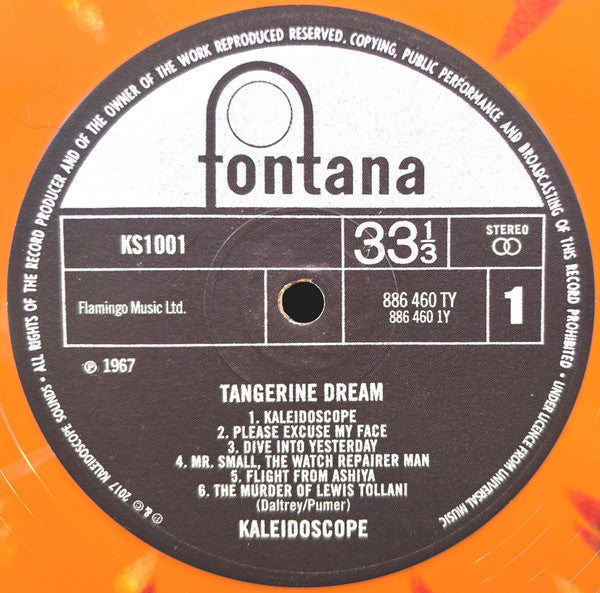 Kaleidoscope (2) : Tangerine Dream (LP, Album, Ltd, RE, Spl)
