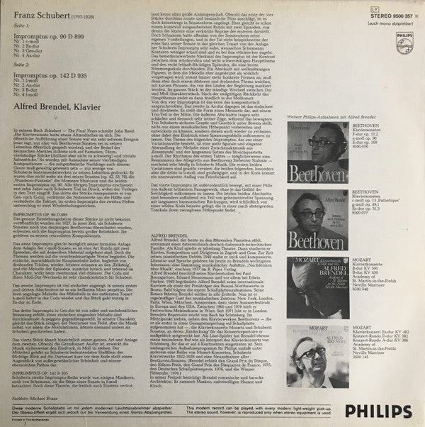 Franz Schubert - Alfred Brendel : Impromptus Op.90, D.899 / Op.142, D.935 (LP, Comp)