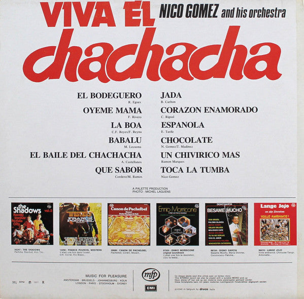 Nico Gomez And His Orchestra : Viva El Chachacha (LP, Comp)