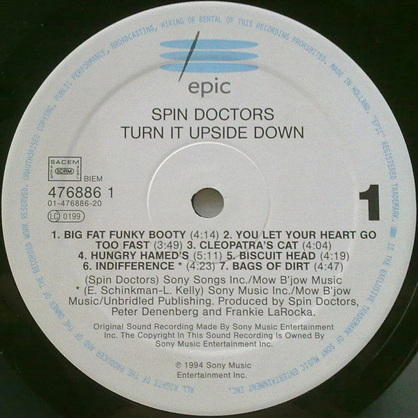 Spin Doctors : Turn It Upside Down (LP, Album)
