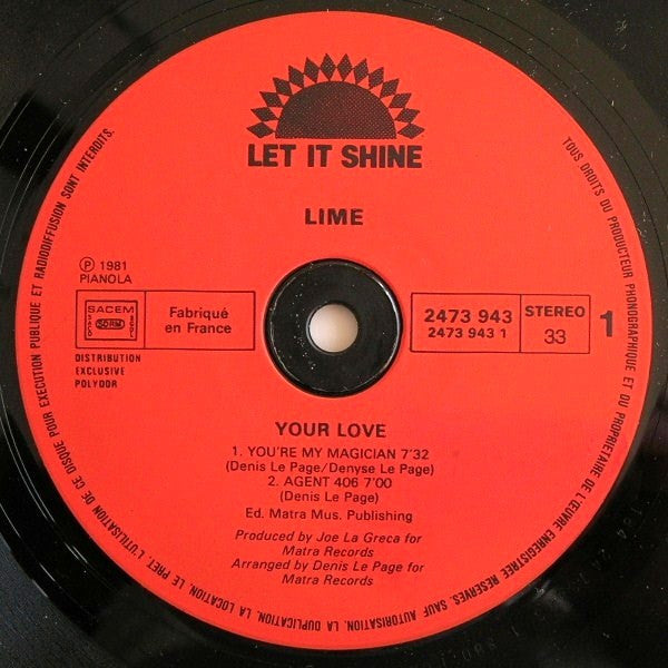 Lime (2) : Your Love (LP, Album)