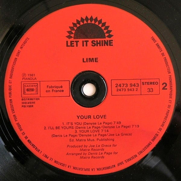 Lime (2) : Your Love (LP, Album)
