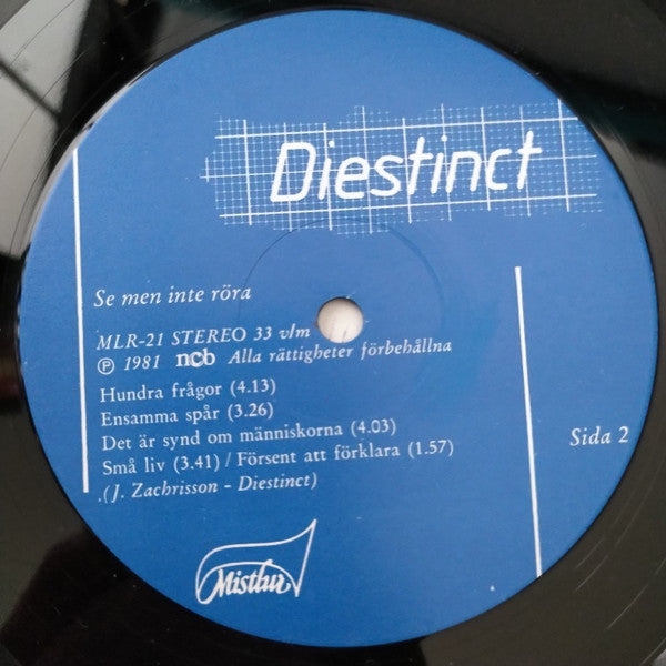Diestinct : Se Men Inte Röra (LP, Album)