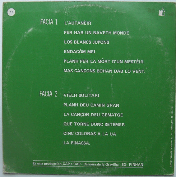 Pèire-Andrièu Delbeau : Pèire-Andrièu Delbeau (LP, Album, Gat)