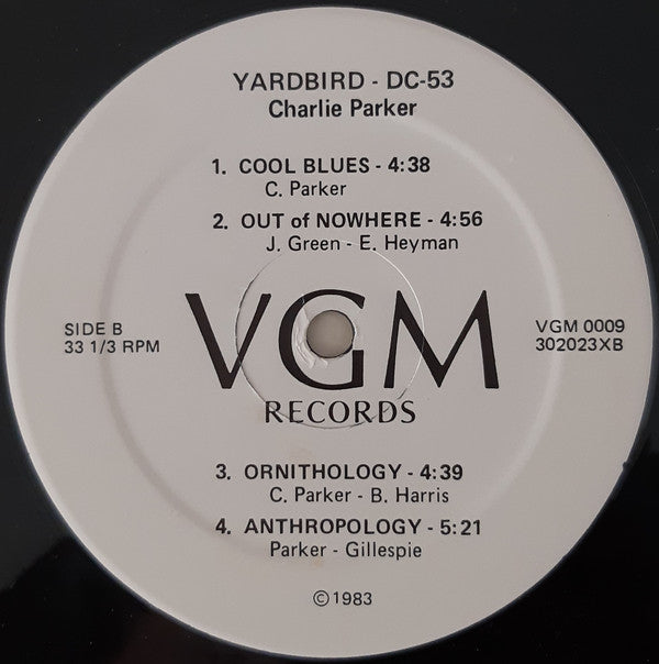Charlie Parker : Yardbird-DC-53 (LP)