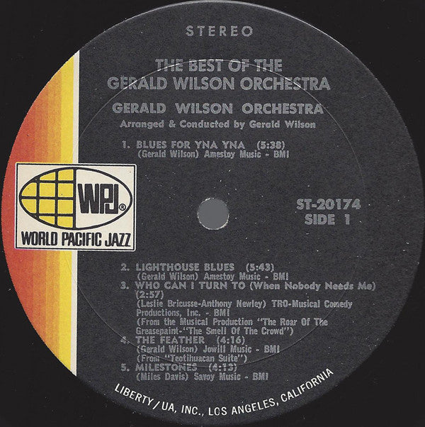 Gerald Wilson Orchestra : The Best Of The Gerald Wilson Orchestra (LP, Comp, Club)