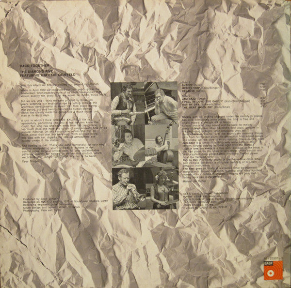 The Diamond Five Featuring Greetje Kauffeld : Back Together (LP)