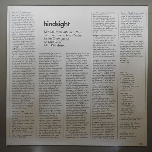 Ken McIntyre : Hindsight (LP, Album)