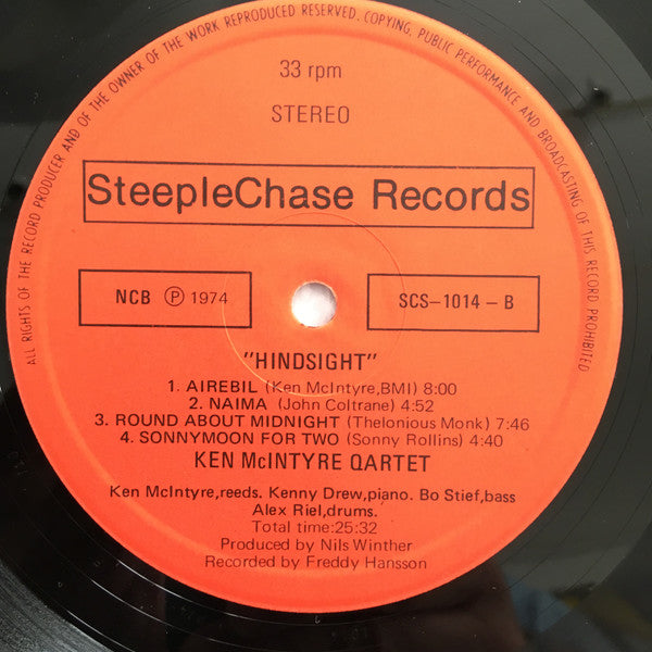 Ken McIntyre : Hindsight (LP, Album)