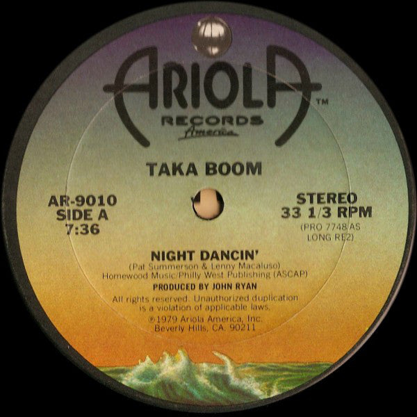 Taka Boom : Night Dancin' (12")