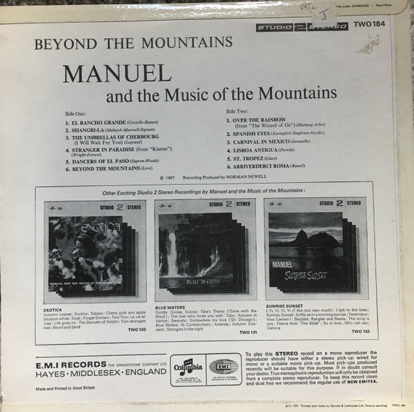 Manuel And His Music Of The Mountains : Beyond The Mountains (LP, Album)