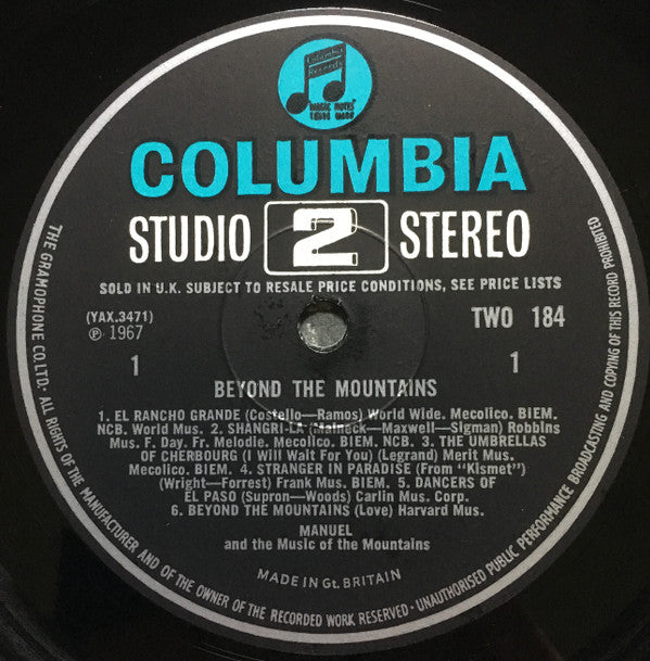 Manuel And His Music Of The Mountains : Beyond The Mountains (LP, Album)