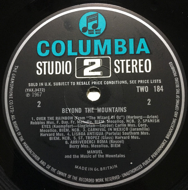 Manuel And His Music Of The Mountains : Beyond The Mountains (LP, Album)