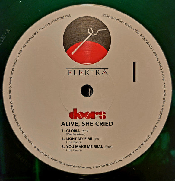 The Doors : Alive, She Cried (LP, Album, Ltd, RE, Eme)