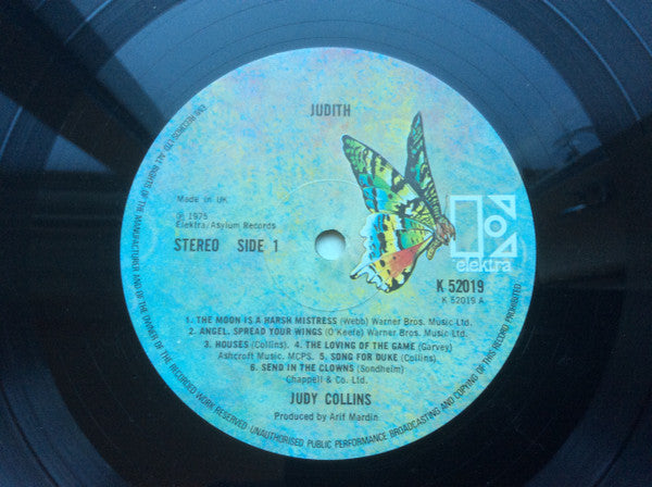 Judy Collins : Judith (LP, Album, Gat)