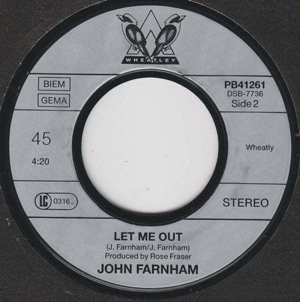 John Farnham : Pressure Down (7", Single)
