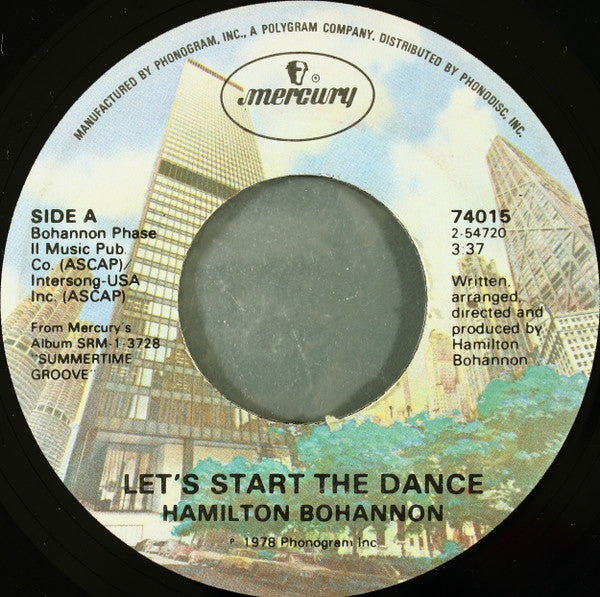 Hamilton Bohannon : Let's Start The Dance (7", Sou)