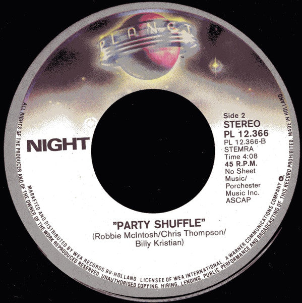 Night : Hot Summer Nights (7", Single)