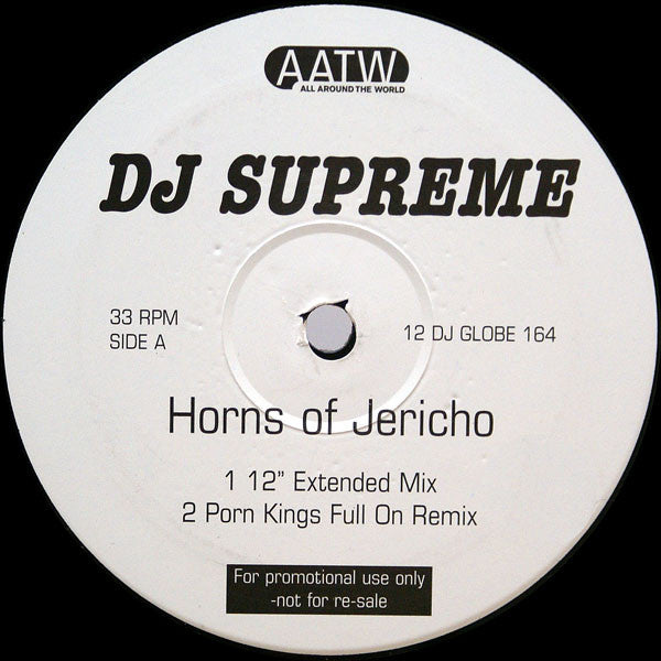 DJ Supreme : Horns Of Jericho (2x12", Promo)