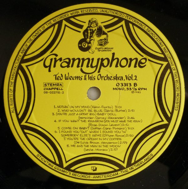 Ted Weems And His Orchestra : Volume 2 - Miss Annabelle Lee (LP, Comp)