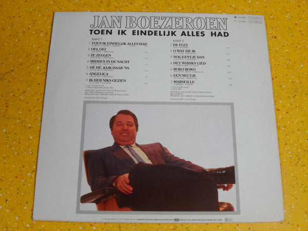Jan Boezeroen : Toen Ik Eindelijk Alles Had (LP, Album)