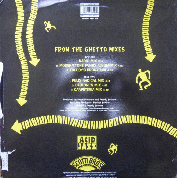 Dread Flimstone And The Modern Tone Age Family : From The Ghetto Mixes (12")
