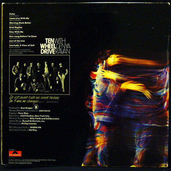 Ten Wheel Drive With Genya Ravan : Brief Replies (LP, Album)