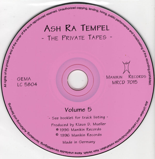 Ash Ra Tempel - Manuel Göttsching : The Private Tapes Vol. 5 (CD, Ltd)