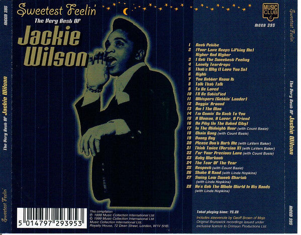 Jackie Wilson : Sweetest Feelin' - The Very Best Of (CD, Album, Comp, RP)