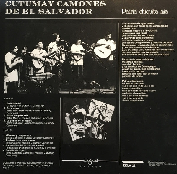 Cutumay Camones : Patria Chiquita Mía (LP, Album)