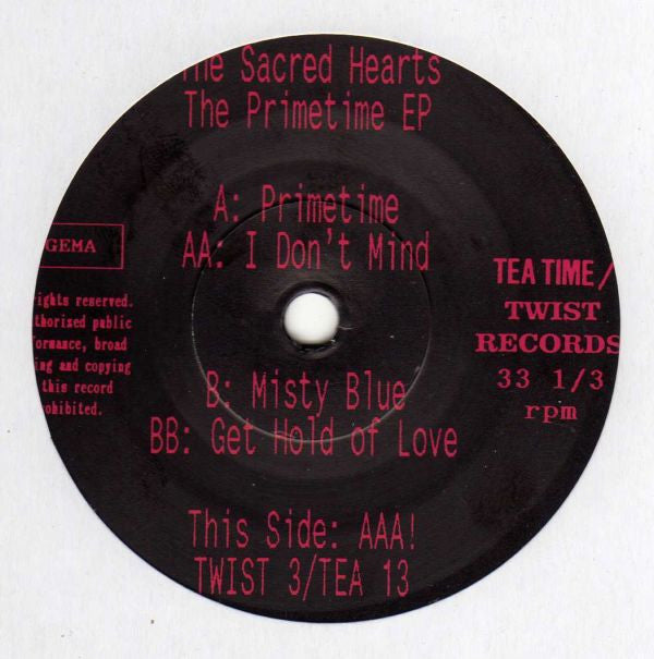 The Sacred Hearts : The Primetime EP (7", EP)