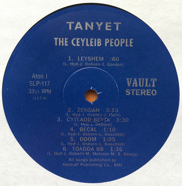 The Ceyleib People : Tanyet (LP, Album, RE)