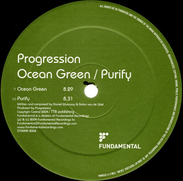 Progression (4) : Ocean Green / Purify (12")