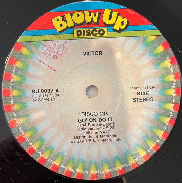 Victor (2) : Go' On Do It (12")