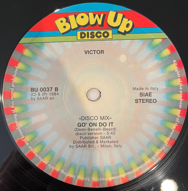 Victor (2) : Go' On Do It (12")