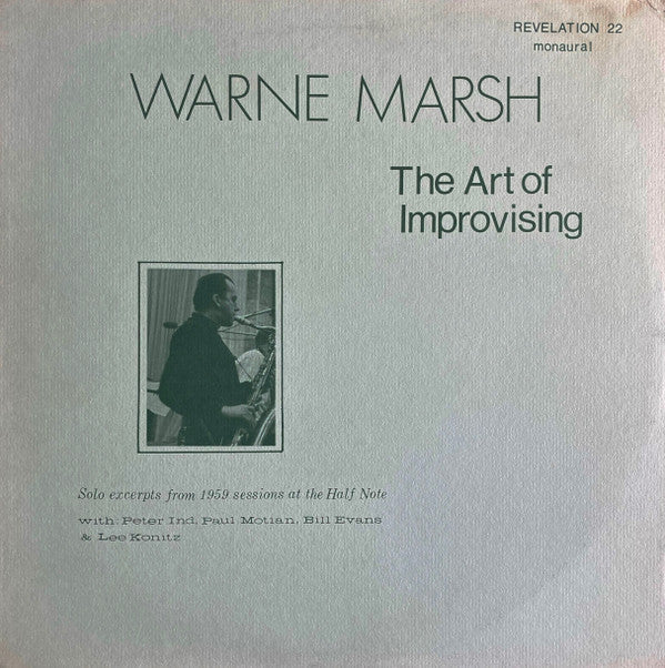 Warne Marsh : The Art Of Improvising (LP, Album)